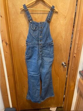 Vintage Hang Ten Classic Denim Overalls - Light Blue